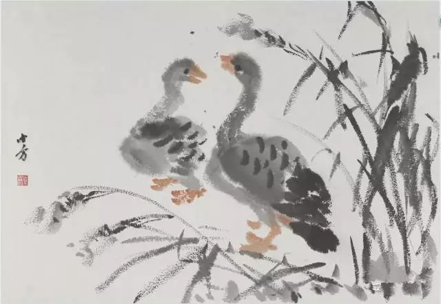 袁子良-国画-鹅.jpg