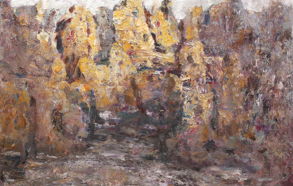 故城回望 吴义英  55×35cm.jpg